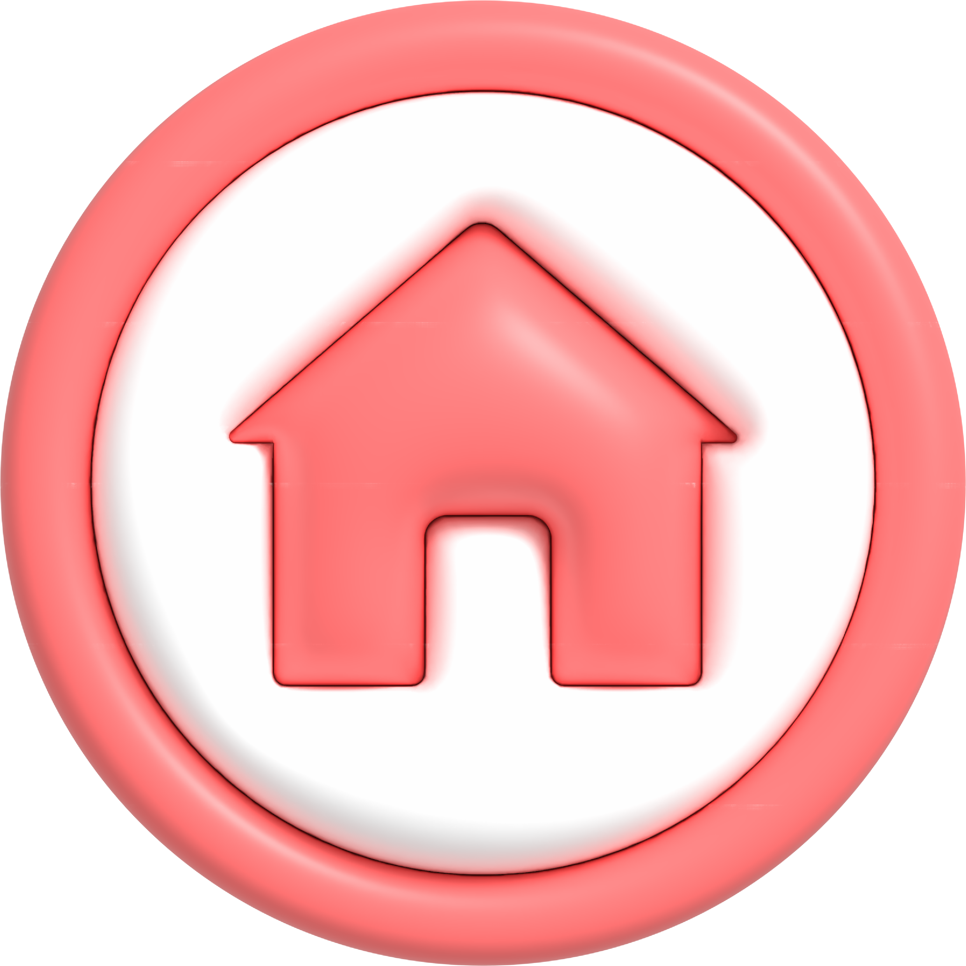 vecteezy cute 3d home button real estate mortgage loan concept 18842704